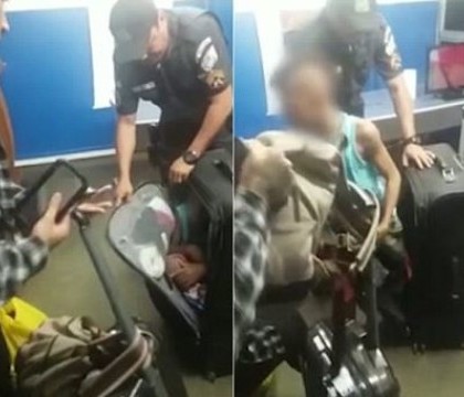 Pasagerii au auzit zgomote din valiza unei femei, in autobuz. Descoperirea socanta facuta de politisti dupa ce au desfacut-o