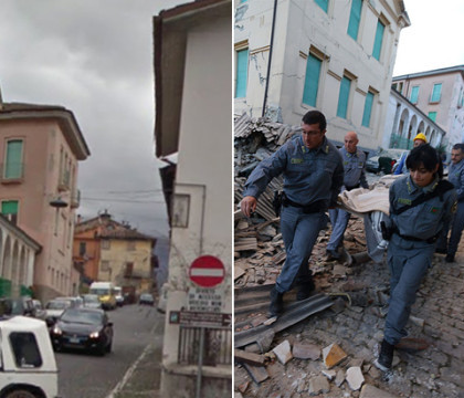Imagini din localitatile Amatrice si Pescara del Tronto inainte si dupa cutremurul devastator. GALERIE FOTO Imagini din localitatile Amatrice si Pescara del Tronto inainte si dupa cutremurul devastator. GALERIE FOTO