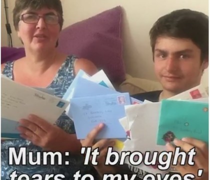 Un tanar cu autism si-a scris singur felicitarile pentru ziua sa. Ce s-a intamplat dupa ce mama sa le-a pus pe Facebook