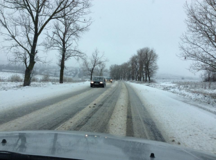 NINGE in nordul tarii. La Briceni si Edinet s-a depus un strat de zapada. FOTO