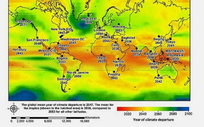 Harta oraselor lovite de o clima fara precedent. Ce zone ajung de nelocuit in urmatorii 50 de ani