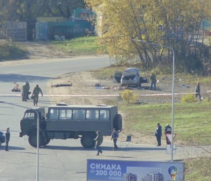 Operatiune antiterorista in Rusia. Doi suspecti au fost ucisi in plina strada Operatiune antiterorista in Rusia. Doi suspecti au fost ucisi in plina strada