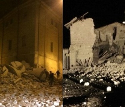 Doua cutremure cu magnitudinea de 5,4 si 5,9 au lovit centrul Italiei in decurs de doua ore. Doua persoane, ranite - VIDEO
