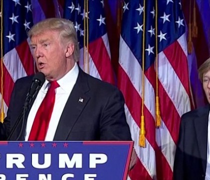 Atunci cand nici macar propriul fiu nu vrea sa te vada presedinte. Ce facea Baron Trump in timpul discursului tatalui sau