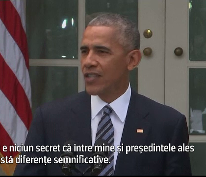 Intalnire intre Obama si Trump la Casa Alba, joi. "Institutia presedintelui e mai importanta decat oricare dintre noi" Intalnire intre Obama si Trump la Casa Alba, joi. "Institutia presedintelui e mai importanta decat oricare dintre noi"