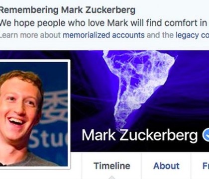 Facebook a anuntat din greseala decesul lui Mark Zuckerberg. Mesajul aparut pe pagina fondatorului companiei