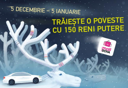 La Shopping MallDova sarbatorile dureaza o luna si vin cu 150 de " reni-putere"! La Shopping MallDova sarbatorile dureaza o luna si vin cu 150 de " reni-putere"!