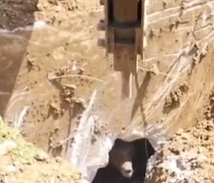 Un grup de muncitori turci a sapat o groapa in pamant. Au trait socul vietii lor cand au vazut ce a iesit din gaura - VIDEO