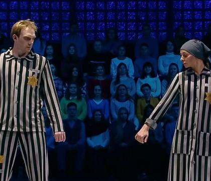 Scandal in Rusia, dupa ce doi patinatori au aparut intr-un show in haine de detinuti in lagar nazist. Cine este femeia