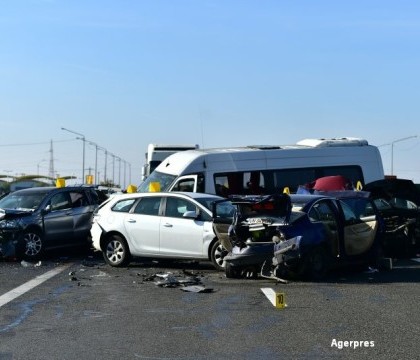 Unsprezece soferi, suspecti in cazul accidentului de pe A2. Toti ar fi depasit viteza regulamentara