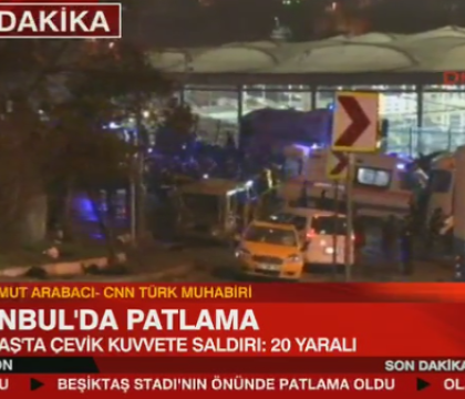 Atentate in Istanbul. Doua explozii au avut loc langa stadionul lui Besiktas: cel putin 13 morti si zeci de raniti. VIDEO Atentate in Istanbul. Doua explozii au avut loc langa stadionul lui Besiktas: cel putin 13 morti si zeci de raniti. VIDEO