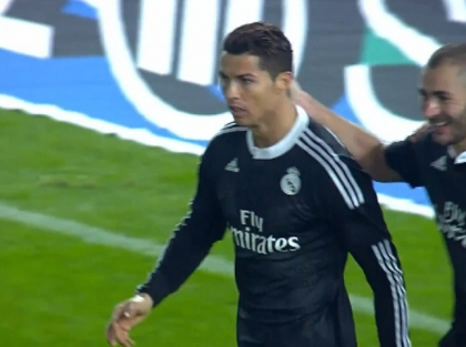 Vremuri MINUTATE pentru galactici. Real Madrid, prima in Spania, a batut-o pe Almera: Ronaldo a inscris o dubla
