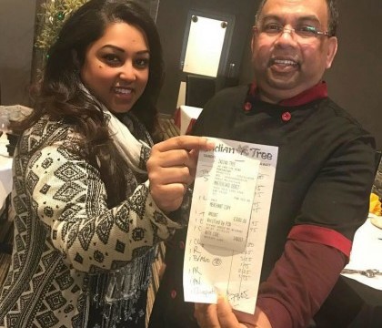 Bacsisul incredibil lasat de un irlandez la un restaurant indian pentru o nota de 79 de lire. Unde vor ajunge banii