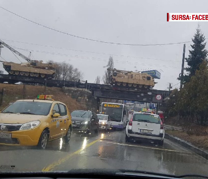 500 de soldati americani vin in Romania. Militarii aduc cu ei zeci de tancuri, mortiere si vehicule de lupta