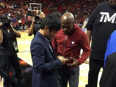 Pacquiao si Mayweather s-au intalnit in public si au facut schimb de numere de telefon! Cand poate avea loc meciul SECOLULUI