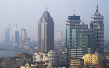 Detaliul inexplicabil de pe acest bloc din China. Trecatorii nu si-au dat seama ce se intampla