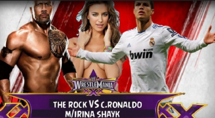 VIDEO FABULOS. Cristiano Ronaldo, in ringul de wrestling cu The Rock. Cum s-a terminat meciul