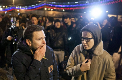 "Si pe tine te vom ingropa": Ksenia Sobchak, amenintata dupa omorul lui Boris Nemtov - FOTO "Si pe tine te vom ingropa": Ksenia Sobchak, amenintata dupa omorul lui Boris Nemtov - FOTO