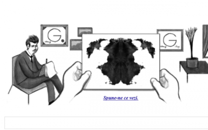 HERMANN RORSCHACH, inventatorul testului RORSCHACH, sarbatorit azi de Google cu un Doodle HERMANN RORSCHACH, inventatorul testului RORSCHACH, sarbatorit azi de Google cu un Doodle