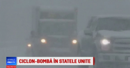 Iarna s-a reintors in Statele Unite. A nins atat de mult incat s-au depus 30 de cm de zapada