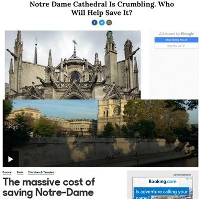 Incendiu la Notre-Dame: Trei semnale de presa trase de-a lungul timpului despre problemele catedralei