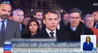 Macron, despre Notre-Dame: ”Aceasta este istoria noastra. Si a ars”. Reactiile marilor lideri Macron, despre Notre-Dame: ”Aceasta este istoria noastra. Si a ars”. Reactiile marilor lideri