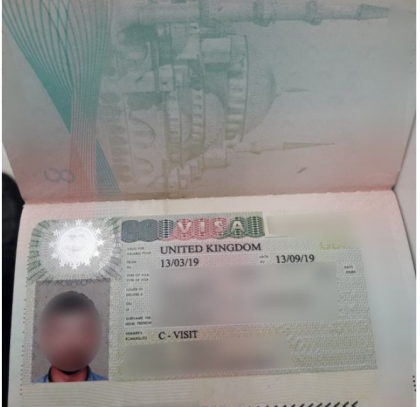 Un cetatean turc, prins la Aeroportul Chisinau in timp ce urma sa zboare la Londra cu viza engleza falsa