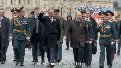 Igor Dodon s-a filmat intr-un video in care apare marsaluind alaturi de Putin si anunta programul zilei de 9 mai. Interpretii pe care ii va aduce pe scena din PMAN - VIDEO Igor Dodon s-a filmat intr-un video in care apare marsaluind alaturi de Putin si anunta programul zilei de 9 mai. Interpretii pe care ii va aduce pe scena din PMAN - VIDEO