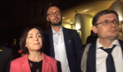 Declaratiile Maiei Sandu, dupa ce, pe ultima suta de metri, a stat la discutii cu socialistii - VIDEO