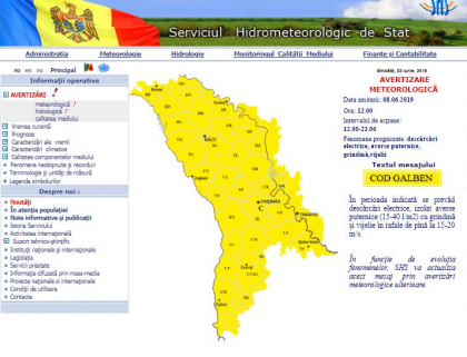 Avertizare meteo: Un nou cod galben emis de meteorologi. Se asteapta ploi cu descarcari electrice, grindina si vijelie - FOTO