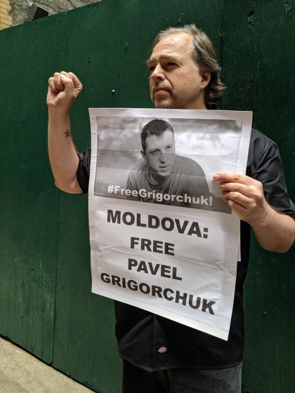 Pavel Grigorciuc, sustinut la New York: "Eliberati-l pe Grigorciuc acum!" - FOTO
