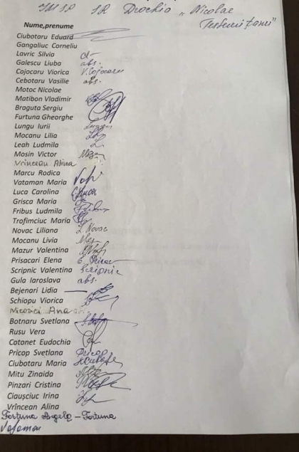 Cu semnaturi falsificate, oameni care nu mai sunt in viata, inclusi in lista, sau care nu mai lucreaza de ceva timp acolo. Cum au fost colectate semnaturile in sustinerea Guvernului Filip de la Spitalul Raional din Drochia: „Actiunile ilegale si comportamentul fraudulos al PD, deja nu au limite!” - FOTO Cu semnaturi falsificate, oameni care nu mai sunt in viata, inclusi in lista, sau care nu mai lucreaza de ceva timp acolo. Cum au fost colectate semnaturile in sustinerea Guvernului Filip de la Spitalul Raional din Drochia: „Actiunile ilegale si comportamentul fraudulos al PD, deja nu au limite!” - FOTO