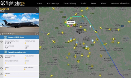 Cele doua avioane private care au decolat de pe aeroportul international Chisinau au aterizat la Kiev si Moscova - FOTO