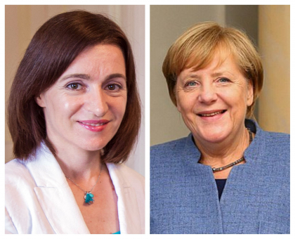 Angela Merkel o felicita pe prim-ministrul RM, Maia Sandu si o invita la Berlin - FOTO