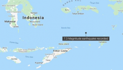 Un cutremur violent de 7,3, a lovit estul Indoneziei si s-a resimtit pana in Bali Un cutremur violent de 7,3, a lovit estul Indoneziei si s-a resimtit pana in Bali