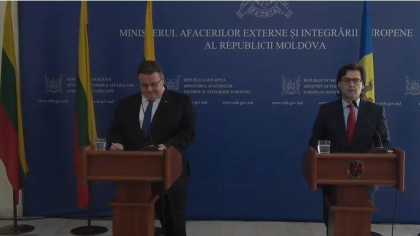 Ministrul Afacerilor Externe, Nicu Popescu despre prima intrunire cu omologul sau din Lituania, Linas Linkevicius: "Anul trecut UE a inghetat sprijinul pentru tara noastra. Singurul vector important este integrarea europeana" Ministrul Afacerilor Externe, Nicu Popescu despre prima intrunire cu omologul sau din Lituania, Linas Linkevicius: "Anul trecut UE a inghetat sprijinul pentru tara noastra. Singurul vector important este integrarea europeana"