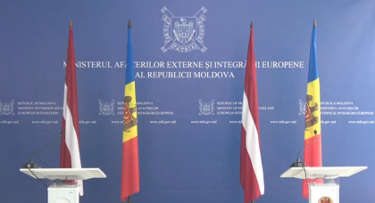 Ministrul afacerilor externe si integrarii europene al Republicii Moldova, Nicu Popescu si ministrul afacerilor externe al Letoniei, Edgars Rinkēvics au sustinut o conferinta de presa