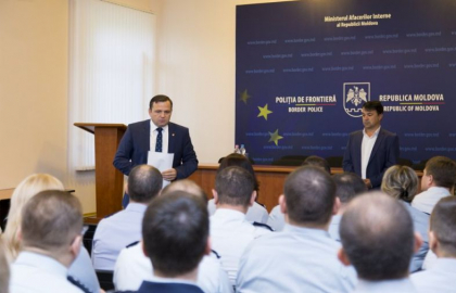Noul sef al Politiei de Frontiera, Rosian Vasiloi, prezentat subalternilor sai de Andrei Nastase