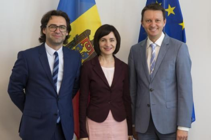 Maia Sandu s-a intalnit la Bruxelles cu vicepresedintele Grupului PPE din Parlamentul European, Siegfried Muresan - GALERIE FOTO