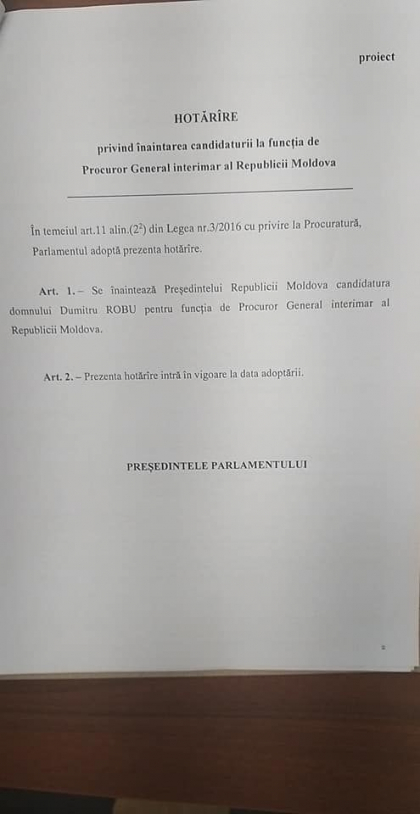 Cine sunt deputatii care au semnat pentru inaintarea candidaturii lui Dumitru Robu la functia de Procuror general interimar - DOC Cine sunt deputatii care au semnat pentru inaintarea candidaturii lui Dumitru Robu la functia de Procuror general interimar - DOC