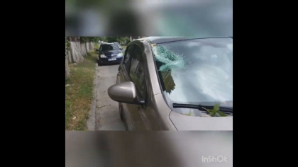 Un sofer a ajuns cu parbrizul distrus, dupa ce o creanga a cazut peste masina sa pe o strada din capitala. Momentul, surprins de camera de bord - VIDEO Un sofer a ajuns cu parbrizul distrus, dupa ce o creanga a cazut peste masina sa pe o strada din capitala. Momentul, surprins de camera de bord - VIDEO
