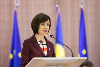 Premierul, Maia Sandu sustine un briefing de presa - VIDEO