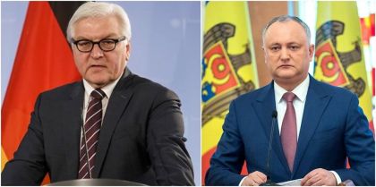 Igor Dodon a avut o convorbire telefonica cu Presedintele federal al Germaniei. Frank-Walter Steinmeier: „Conflictul transnistrean, imposibil de reglementat fara restabilirea unor relatii bune cu Rusia” - FOTO Igor Dodon a avut o convorbire telefonica cu Presedintele federal al Germaniei. Frank-Walter Steinmeier: „Conflictul transnistrean, imposibil de reglementat fara restabilirea unor relatii bune cu Rusia” - FOTO