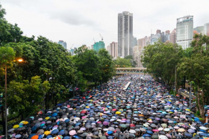 Zeci de mii de oameni, din nou pe strazile din Hong Kong. „Nu vom renunta la nimic” Zeci de mii de oameni, din nou pe strazile din Hong Kong. „Nu vom renunta la nimic”