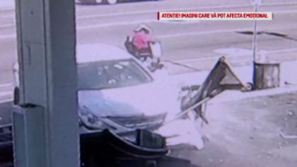 A fost la o secunda de moarte. Ce a patit o batrana, intr-o statie de autobuz