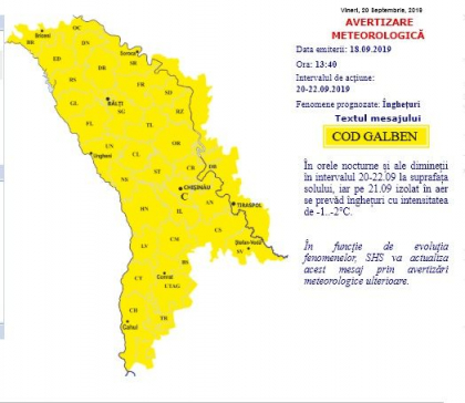 Codul galben de ingheturi intra in vigoare de astazi. Ce temperaturi ne asteapta in urmatoarele zile. Prognoza meteo - FOTO