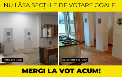 Sectiile de votare din diaspora europeana sunt practic goale. Anuntul facut de condidata blocului ACUM in circumscriptia pe care anterior a castigat Maia Sandu: „Situatia nu arata roz” - FOTO Sectiile de votare din diaspora europeana sunt practic goale. Anuntul facut de condidata blocului ACUM in circumscriptia pe care anterior a castigat Maia Sandu: „Situatia nu arata roz” - FOTO