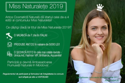 SI TU MERITI SA TE SIMTI REGINA! ANTOS COSMETICA NATURALA DA START CONCURSULUI DE MISS NATURALETE 2019