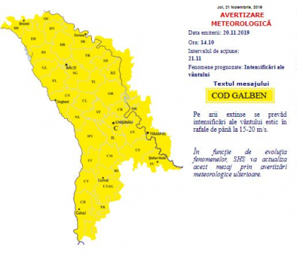 Codul galben de vant ramane in vigoare. Se prevad ploi in toata tara. Iata ce temperaturi se asteapta in urmatoarele zile. Prognoza meteo - FOTO