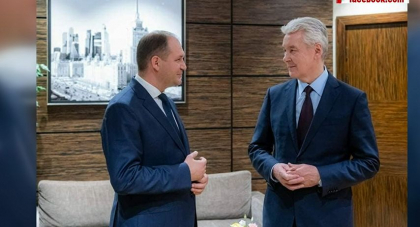 Ion Ceban a avut o intrevedere cu omologul sau de la Moscova, Serghei Sobeanin. Cei doi edili au discutat despre consolidarea relatiilor dintre Chisinau si capitala rusa - FOTO Ion Ceban a avut o intrevedere cu omologul sau de la Moscova, Serghei Sobeanin. Cei doi edili au discutat despre consolidarea relatiilor dintre Chisinau si capitala rusa - FOTO